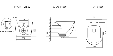 Унитаз подвесной Santiline Торнадо SL-5025 белый